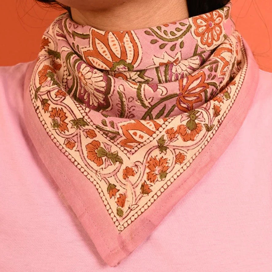Petit foulard Rose