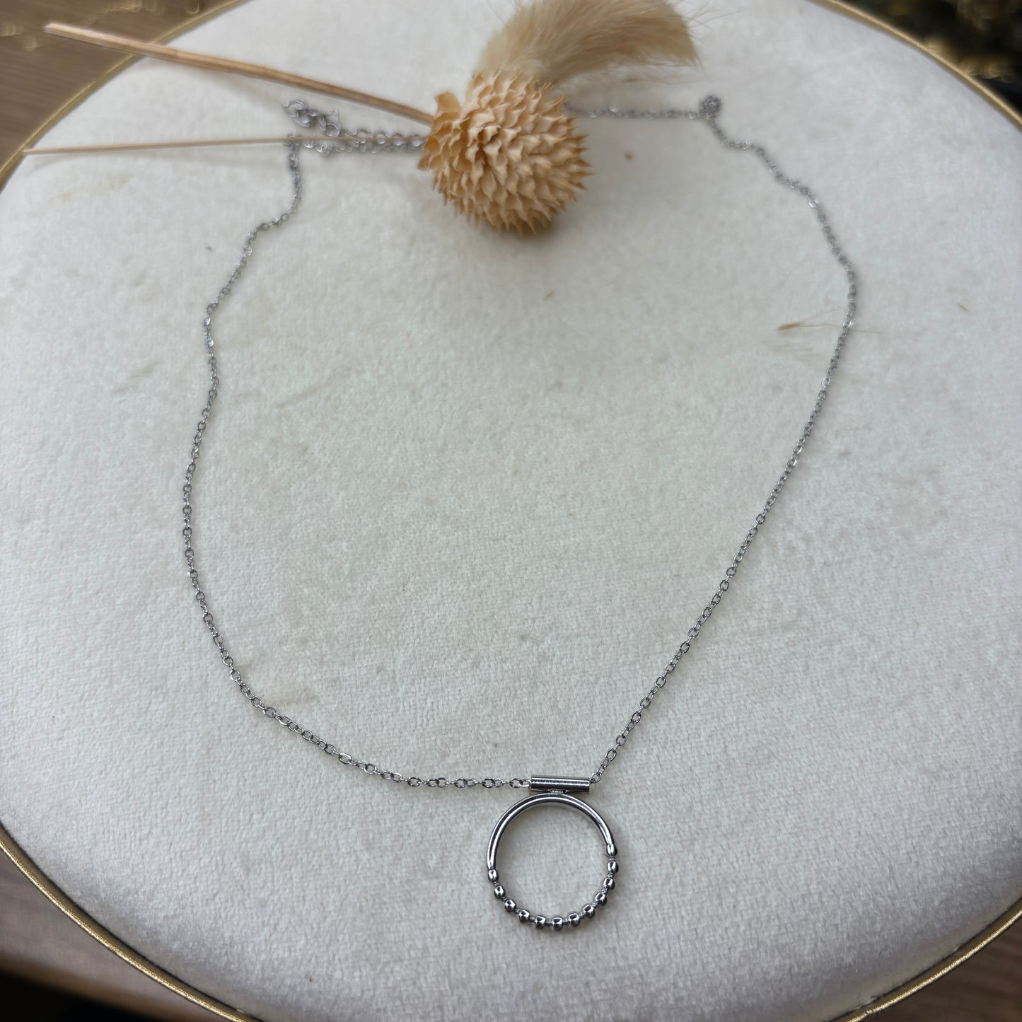 Collier anneau duo