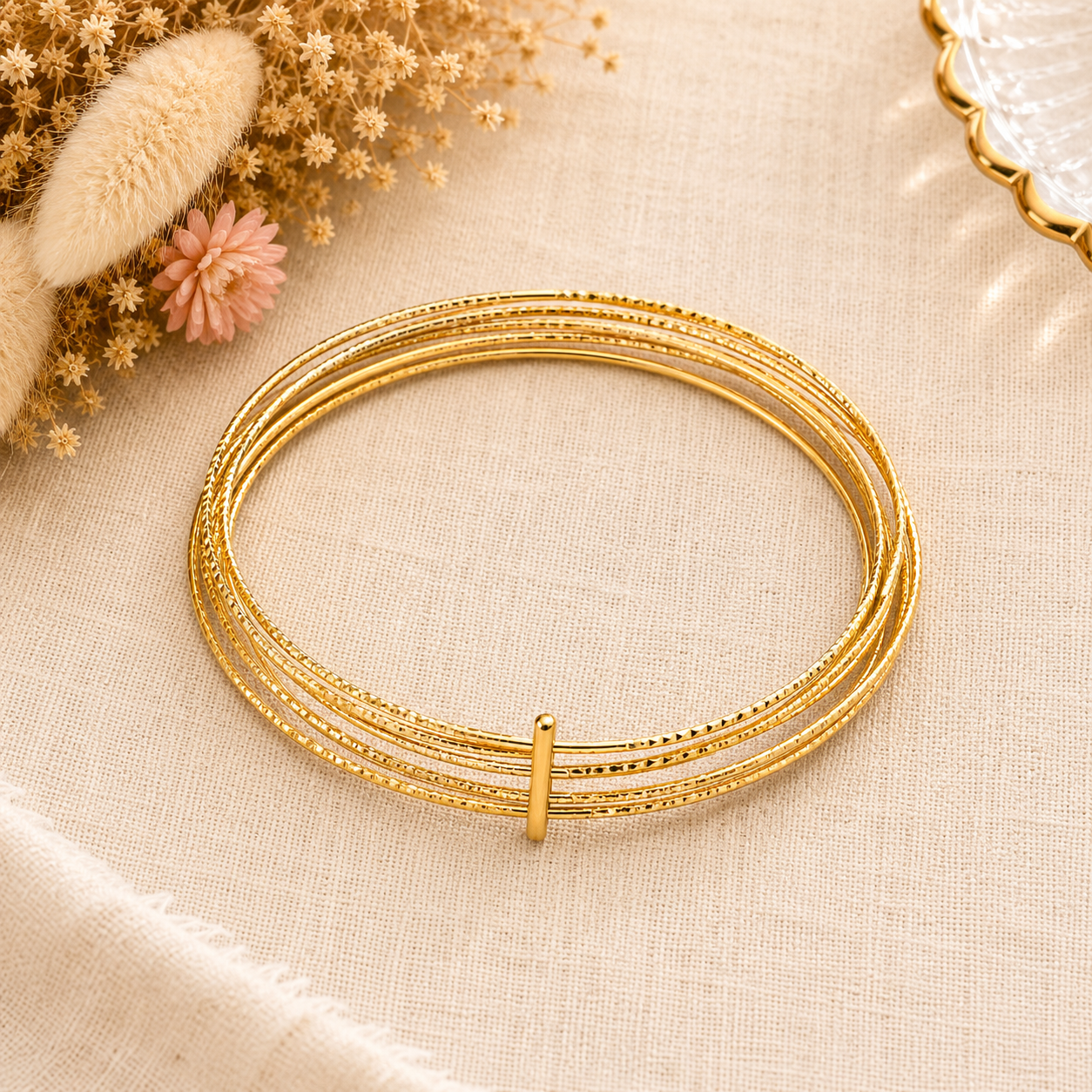 Bracelet semainier doré
