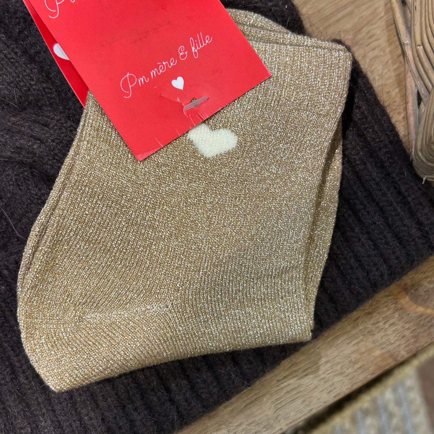 Chaussettes cœur enfants