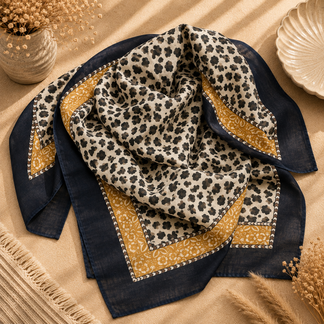 Foulard coton 70x70cm