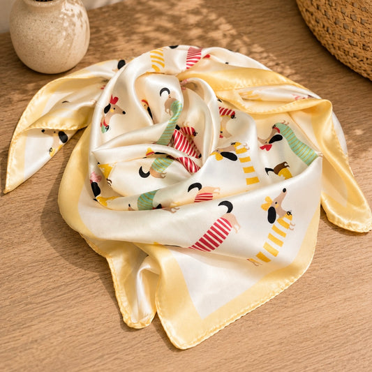 Foulard Teckel Satiné