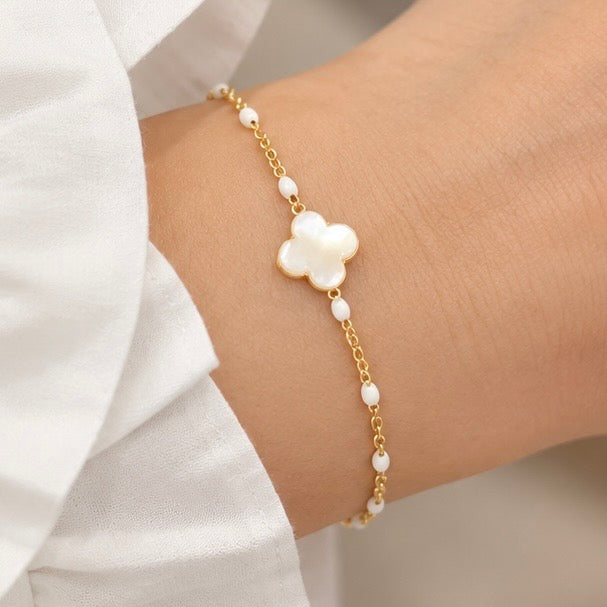Bracelet trèfle billes