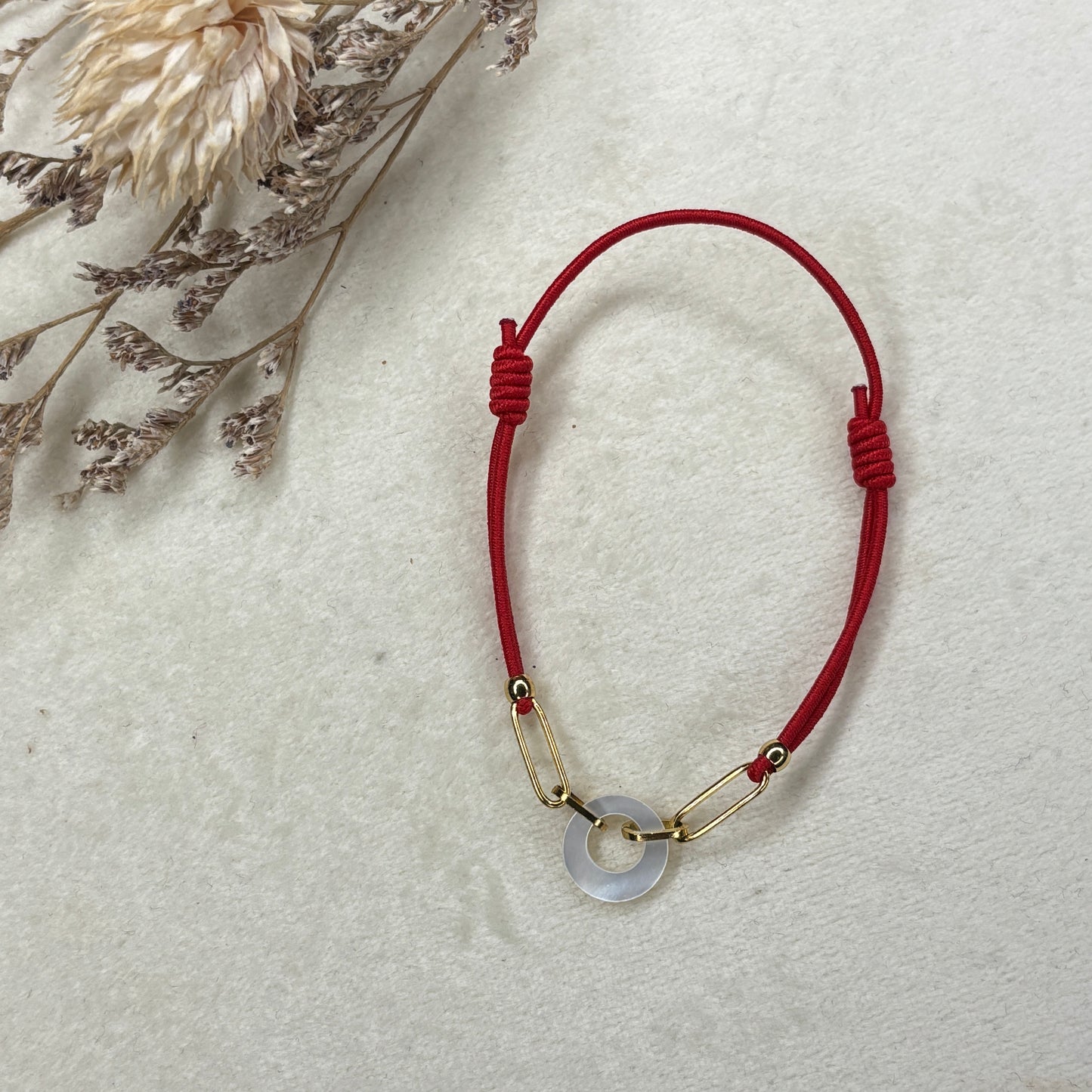 Bracelet élastique nacre