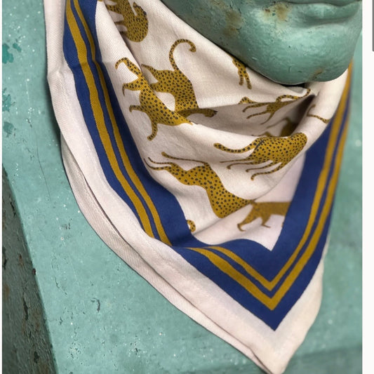 Petit foulard Fauve Tabac