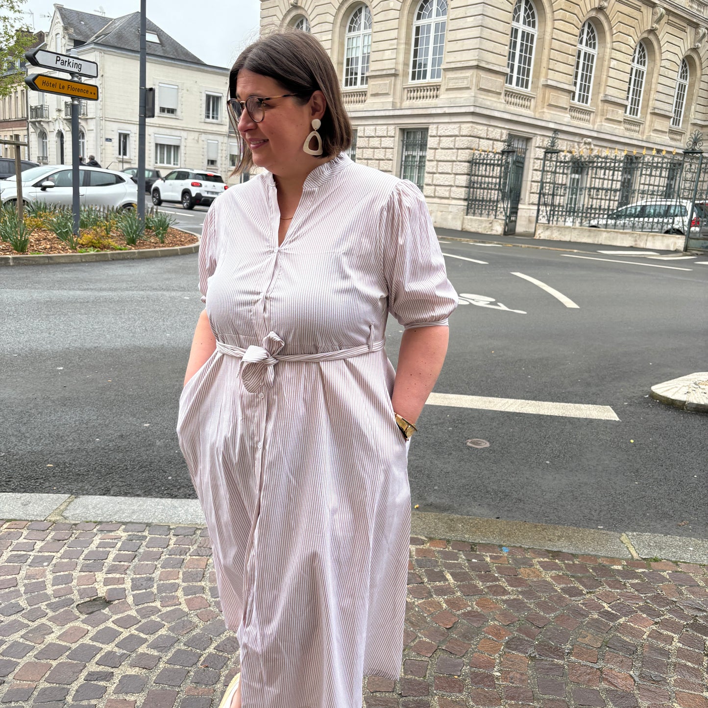 Robe rayée Amandine