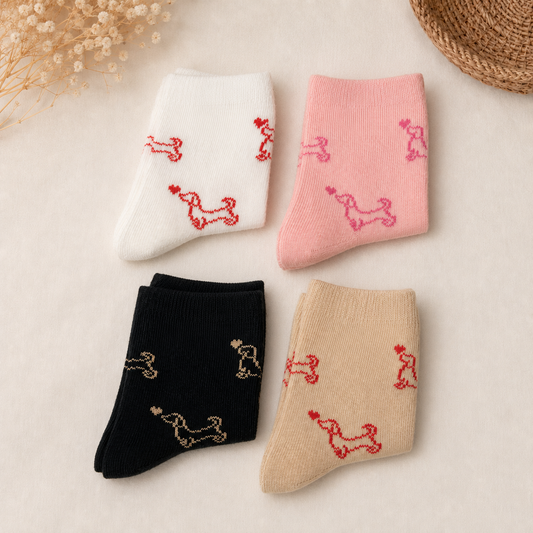 Chaussettes enfants teckel