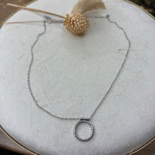 Collier anneau duo