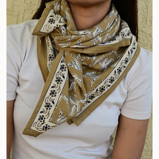 Grand foulard Flavie olive