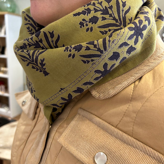 Grand foulard Galatie kaki