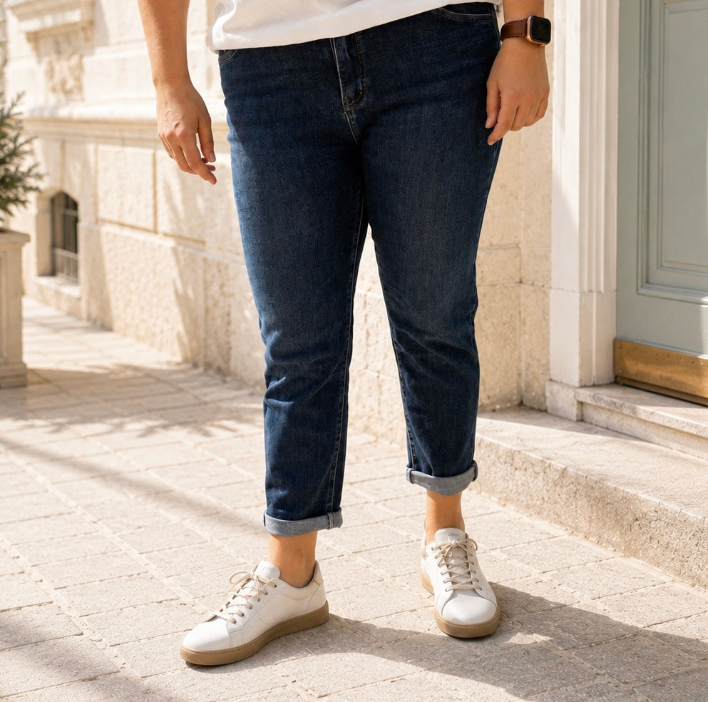 Jean mom grande taille