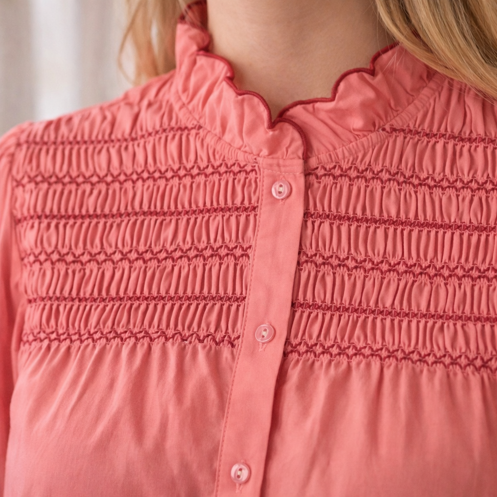 Blouse femme smockee