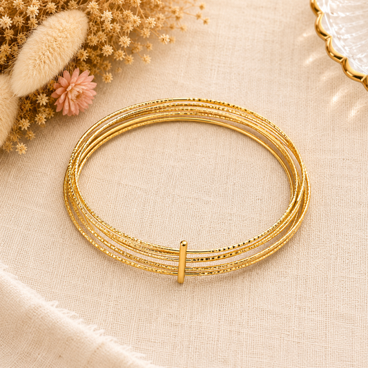 Bracelet semainier doré