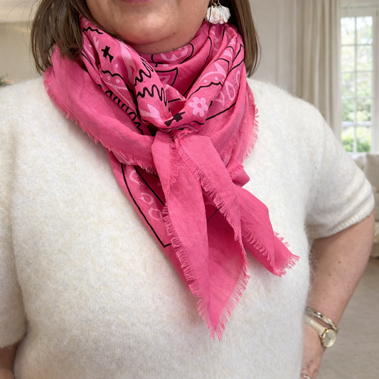 Foulard Bandana Fuschia