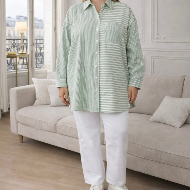 Selection de vêtements femme grande taille du 44 au 50 disponible à l'atelier n°1, boutique de prêt à porter et accessoires à saint Quentin 