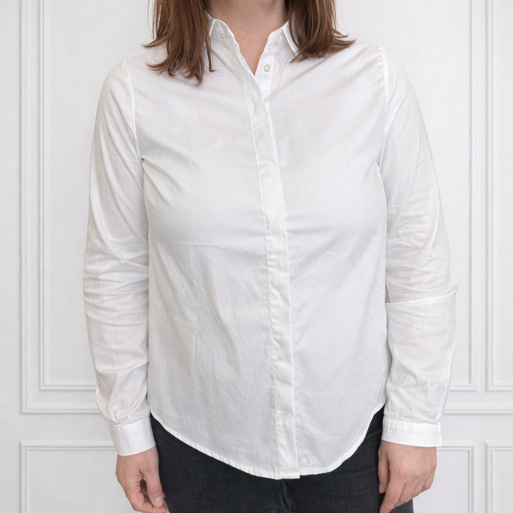 chemise blanche femme plumetis