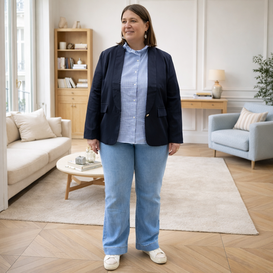 Selection de vêtements femme grande taille du 44 au 50 disponible à l'atelier n°1, boutique de prêt à porter et accessoires à saint Quentin 