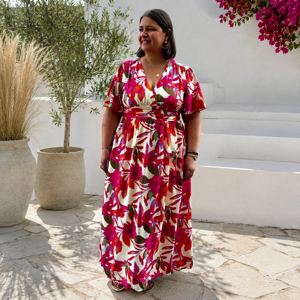 Selection de vêtements femme grande taille du 44 au 50 disponible à l'atelier n°1, boutique de prêt à porter et accessoires à saint Quentin 